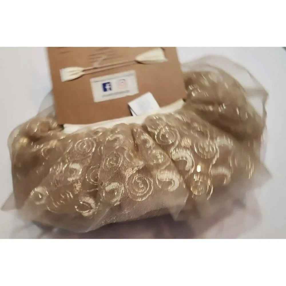 So'Dorable 2 Piece Holiday Photo Op Infant Tutu 0-12 Months Brown Cream & Gold